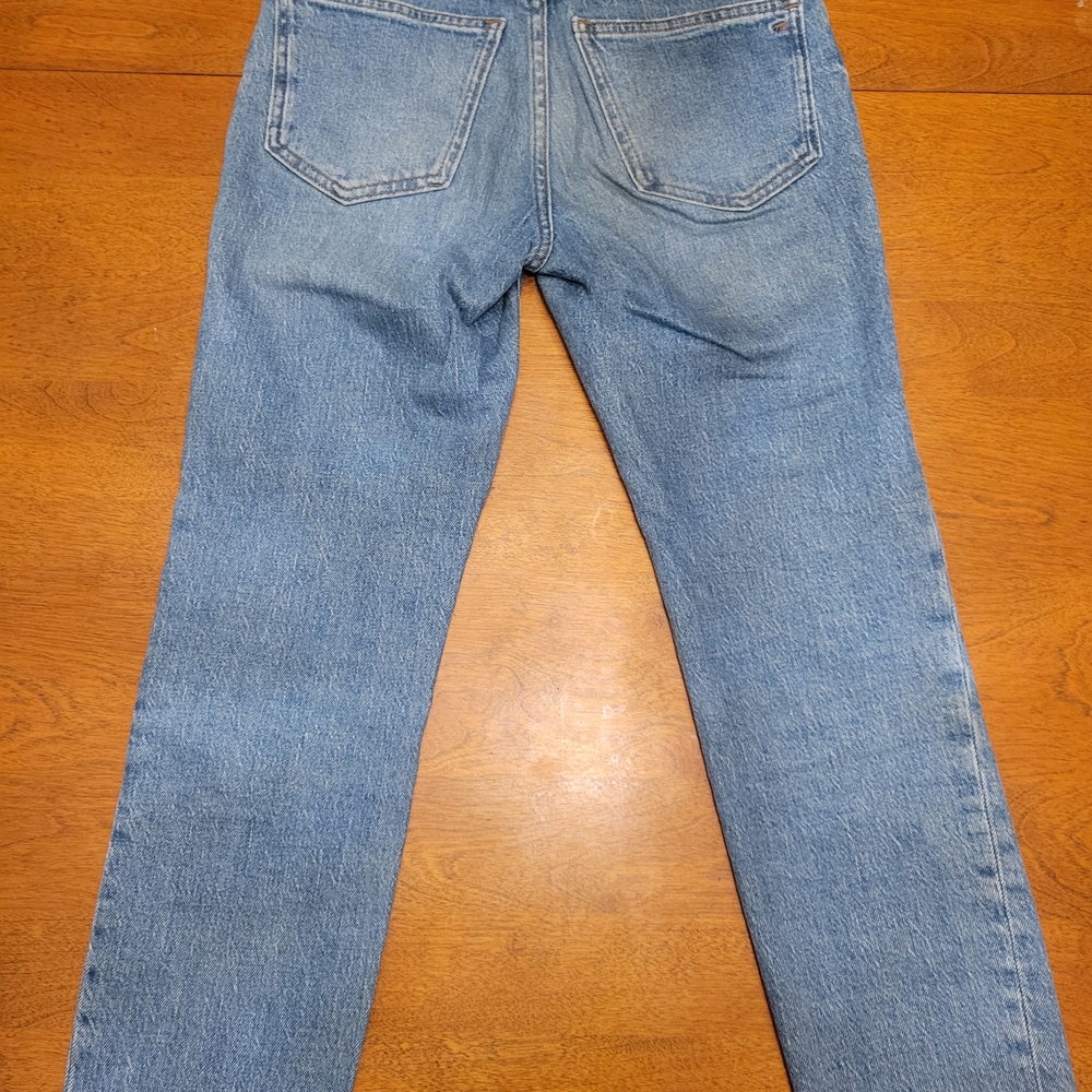 Madewell Petite Perfect Vintage Light Blue Denim Straight Leg | 23P - Picture 5 of 11